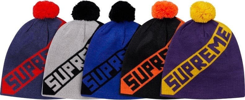 Diagonal Stripe Beanie